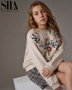 Flora Navy skirt Set