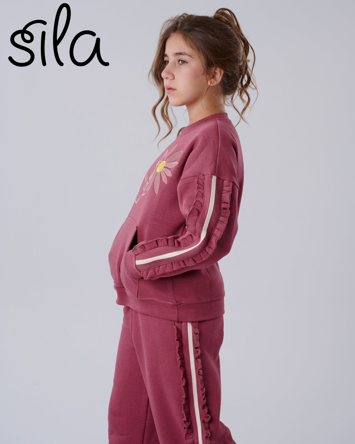 Smile Ruffle Set - Rosewood