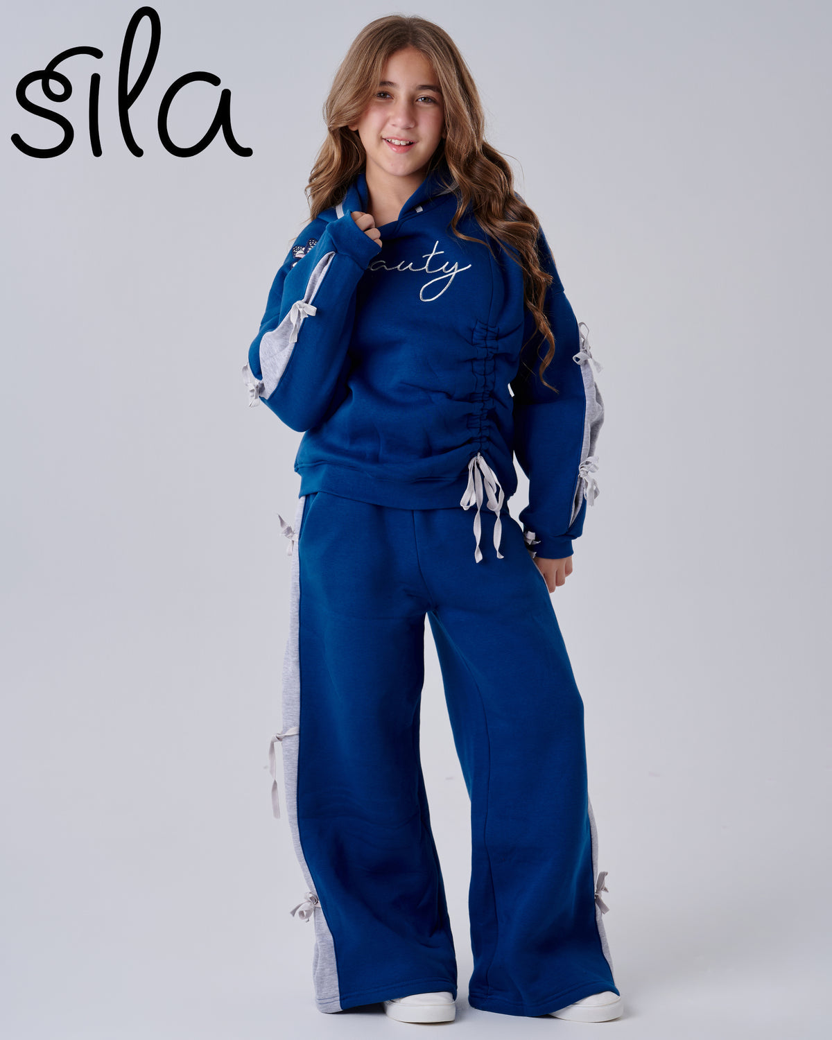 Beauty Hoodie Set Navy Blue